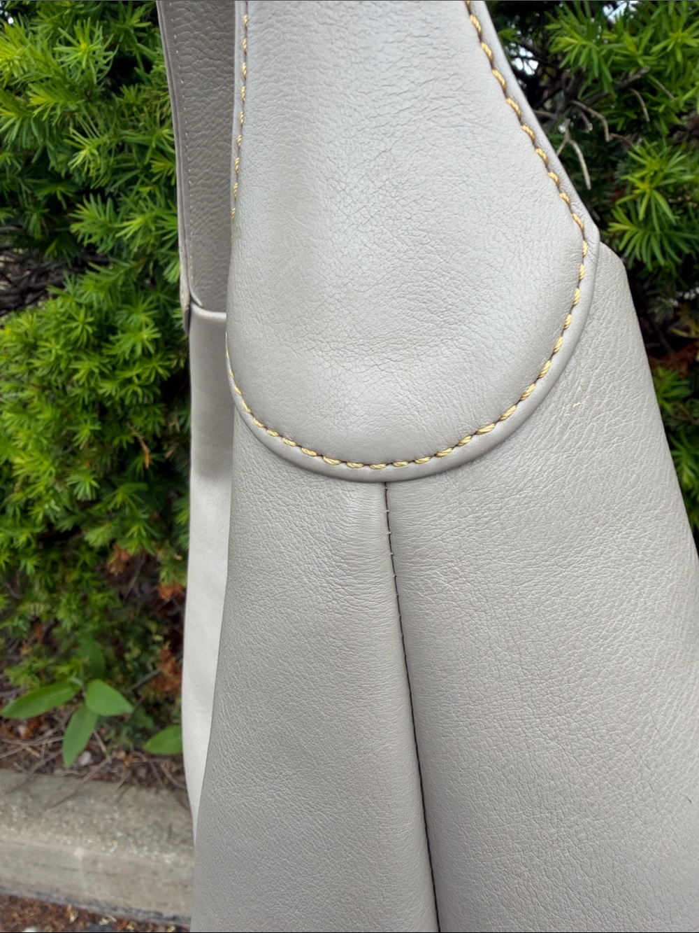 Dooney & Bourke Logo-Lock Lucca Shoulder Bag ~ Gray Taupe - Picture 6 of 7